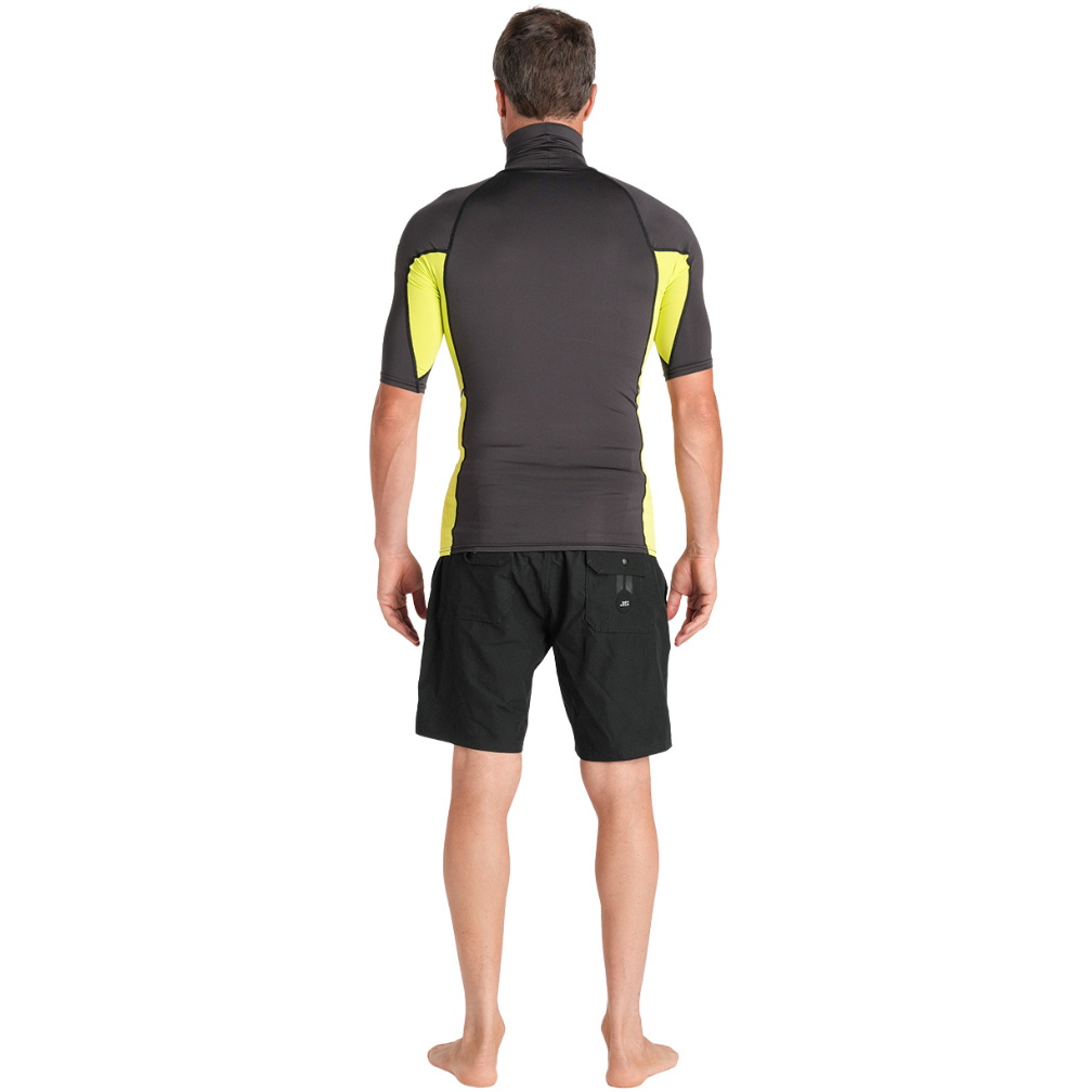 2026 C-Skins Heren Nuwave Rash X Vest Met Korte Mouwen C-NLYSSMT - Antraciet / Lime